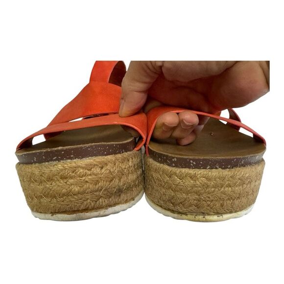 Platform Espadrille Sandals Coral Ankle Strap Buckle Summer Casual Shoes - Picture 6 of 12